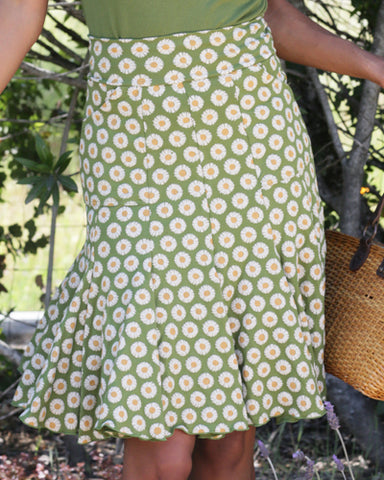 The Seven Year Skirt - Chamomile SAMPLE *Final Sale*